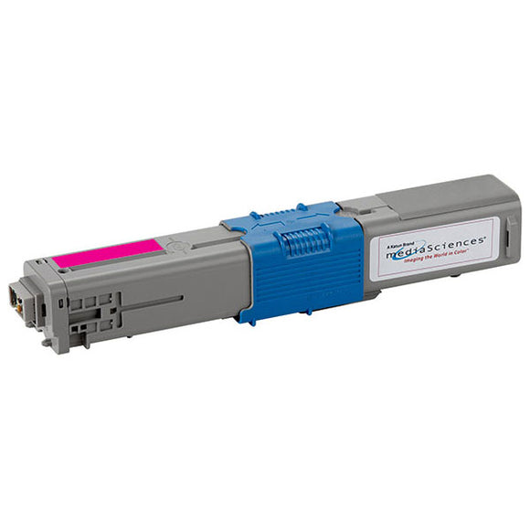 Media Sciences MS44011 Remanufactured Magenta Toner Cartridge (Alternative for OKI 44469702) (3,000 Yield)