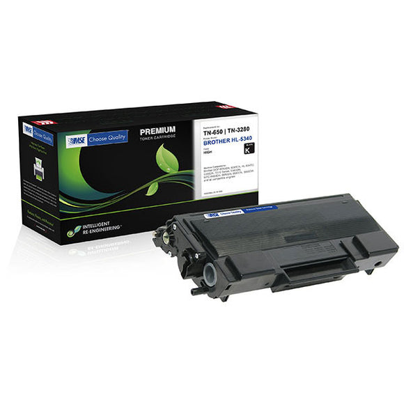 MSE MSE02036516 Remanufactured High Yield Toner Cartridge (Alternative for Brother TN650) (8,000 Yield)