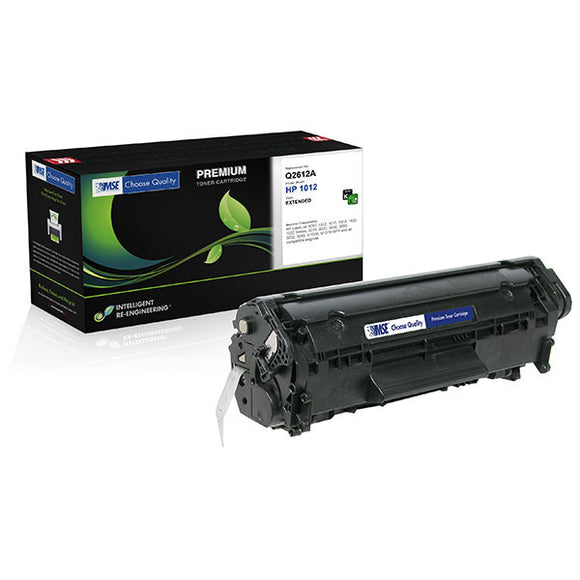 MSE MSE02211216 Remanufactured Extended Yield Toner Cartridge (Alternative for HP Q2612A 12A) (4,000 Yield)