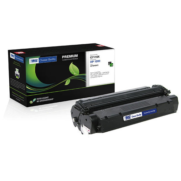 MSE MSE022115162 Remanufactured Extended Toner Cartridge (Alternative for HP C7115X 15X) (7,000 Yield)