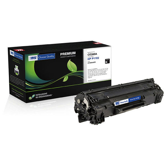 MSE MSE02212814 Remanufactured Toner Cartridge (Alternative for HP CE285A 85A Canon 3484B001AA 125) (1,600 Yield)