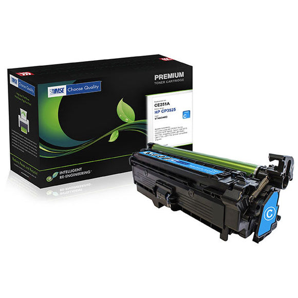 MSE MSE022135114 Remanufactured Cyan Toner Cartridge (Alternative for HP CE251A 504A) (7,000 Yield)