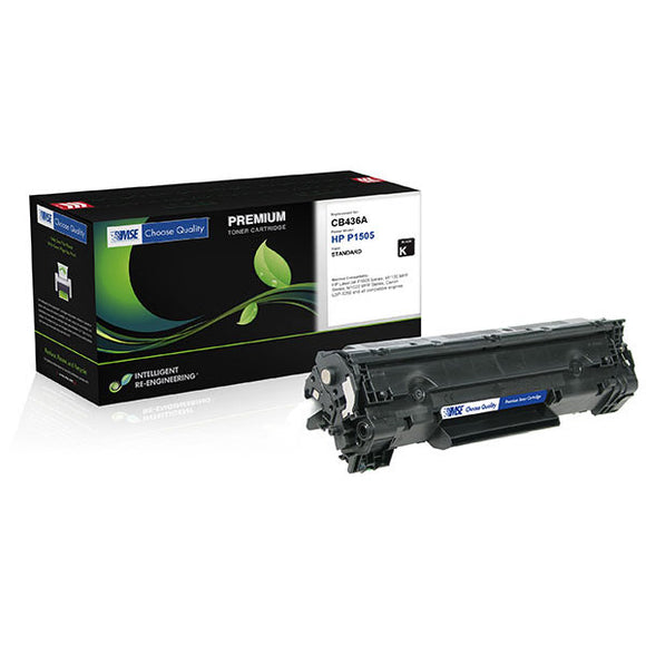 MSE MSE022143614 Remanufactured Toner Cartridge (Alternative for HP CB436A 36A) (2,000 Yield)