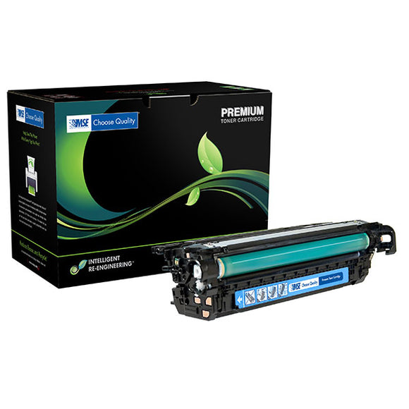 MSE MSE02214501142 Remanufactured Extended Yield Cyan Toner Cartridge (Alternative for HP CE261A 648A) (14,500 Yield)