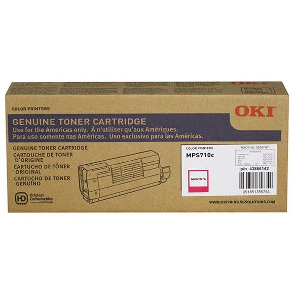 Oki 43866142 OKI Magenta Toner Cartridge (11,500 Yield)