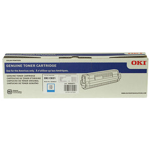 Oki 44844511 OKI Cyan Toner Cartridge (10,000 Yield)