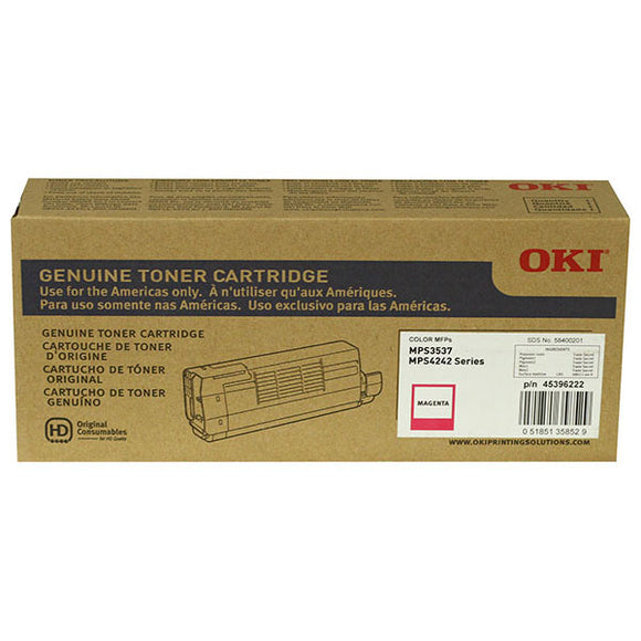 Oki 45396222 OKI Magenta Toner Cartridge (10,000 Yield)