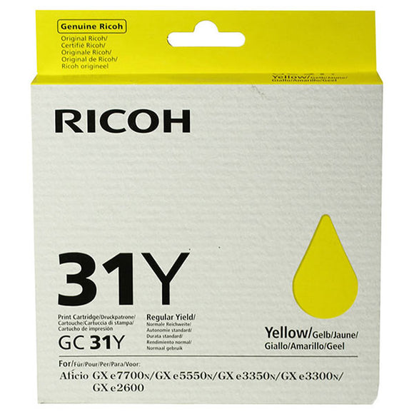 Ricoh 405691 Yellow Ink Cartridge (1,750 Yield)