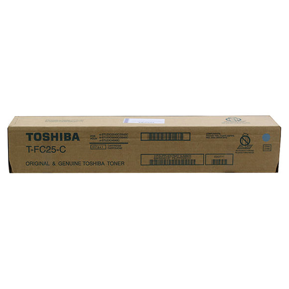 Toshiba TFC25C Cyan Toner Cartridge (26,800 Yield)