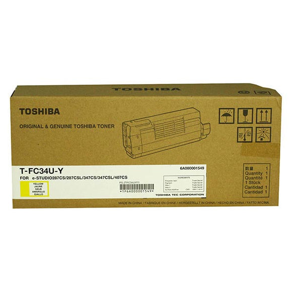 Toshiba TFC34UY Yellow Toner Cartridge (11,500 Yield)