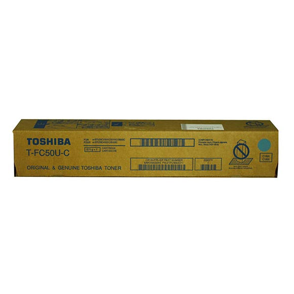 Toshiba TFC50UC Cyan Toner Cartridge (28,000 Yield)