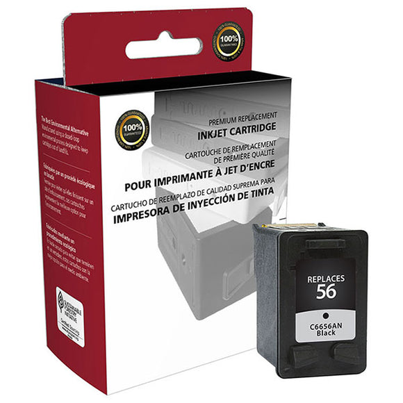 Clover Imaging Group 114507 Remanufactured Black Ink Cartridge (Alternative for HP C6656AN 56) (520 Yield)