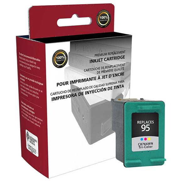 Clover Imaging Group 114544 Remanufactured Tri-Color Ink Cartridge (Alternative for HP C8766WN 95) (330 Yield)