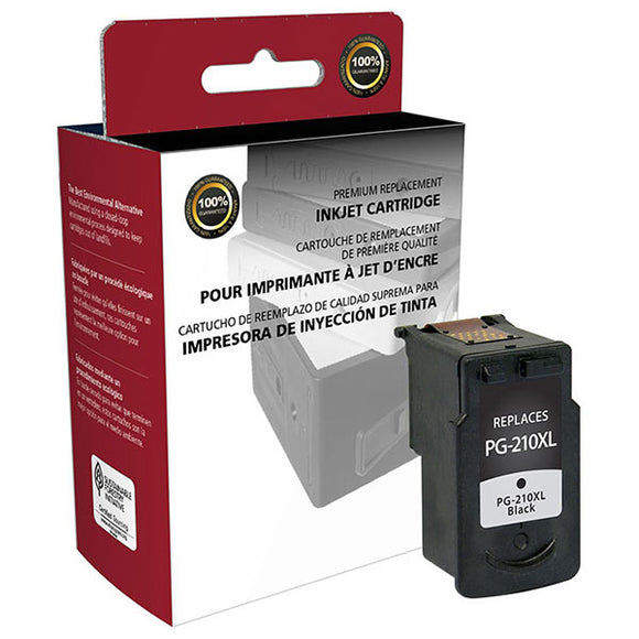 Clover Imaging Group 117200 Remanufactured High Yield Black Ink Cartridge (Alternative for Canon 2973B001 PG-210XL) (401 Yield)
