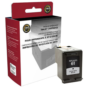 Clover Imaging Group 117343 Remanufactured Black Ink Cartridge (Alternative for HP CH561WN 61) (190 Yield)