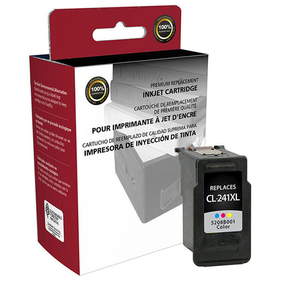 Clover Imaging Group 117833 Remanufactured High Yield Color Ink Cartridge (Alternative for Canon 5208B001 CL-241XL) (400 Yield)
