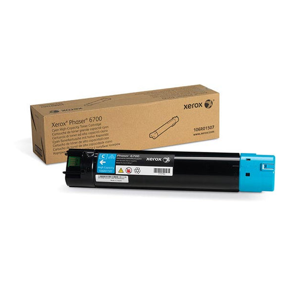 Xerox 106R01507 Xerox High Capacity Cyan Toner Cartridge (12,000 Yield)