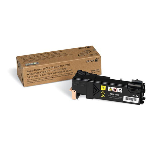 Xerox 106R01596 Xerox High Capacity Yellow Toner Cartridge (2,500 Yield)