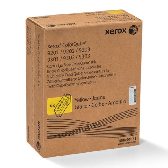 Xerox 108R00831 Yellow Solid Ink (4 Sticks/Box) (Total Box Yield 37,000)