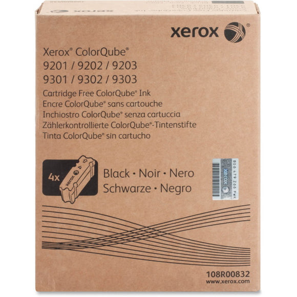 Xerox 108R00832 Black Solid Ink (4 Sticks/Box) (Total Box Yield 40,000)