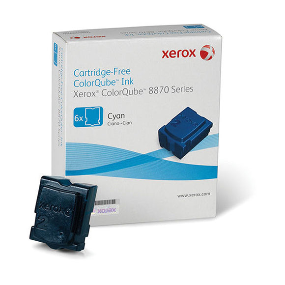 Xerox 108R00950 Cyan Solid Ink (6 Sticks/Box) (Total Box Yield 17,300)