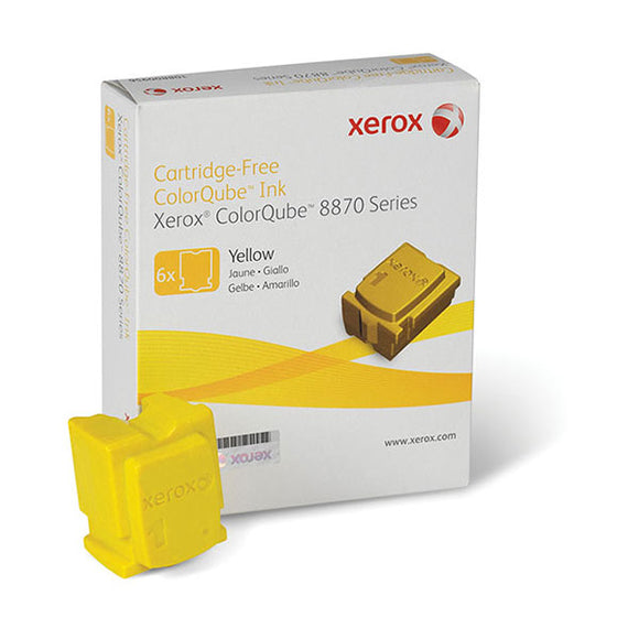 Xerox 108R00952 Yellow Solid Ink (6 Sticks/Box) (Total Box Yield 17,300)